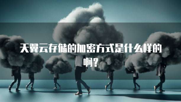 天翼云存储的加密方式是什么样的啊?