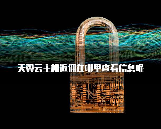 天翼云主机返佣在哪里查看信息呢