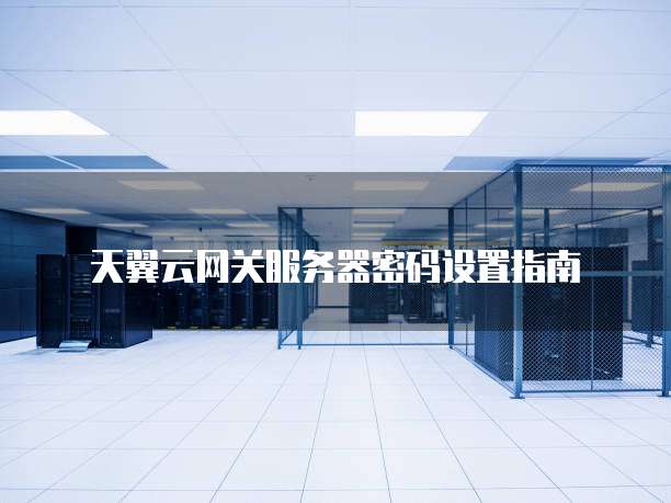 天翼云网关服务器密码设置指南