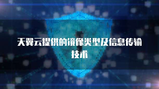 天翼云提供的镜像类型及信息传输技术