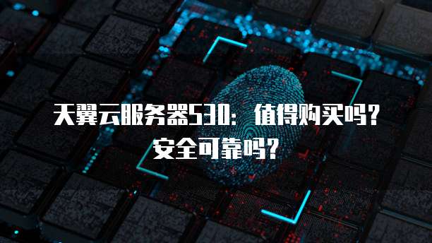 天翼云服务器S30:值得购买吗?安全可靠吗?