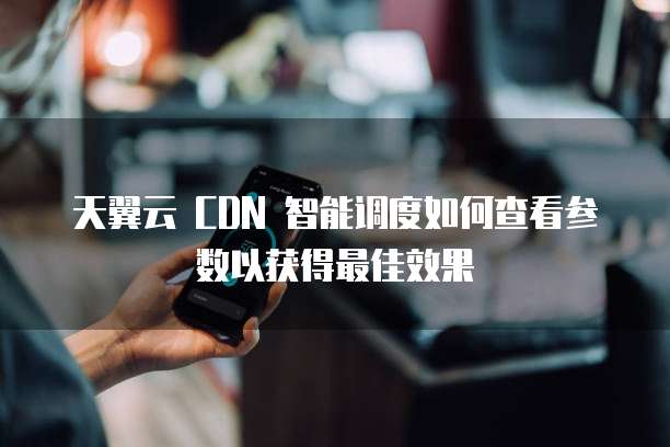 天翼云 CDN 智能调度如何查看参数以获得最佳效果