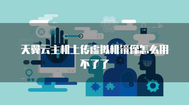 天翼云主机上传虚拟机镜像怎么用不了了