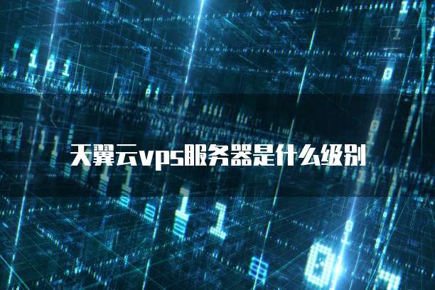 天翼云vps服务器是什么级别
