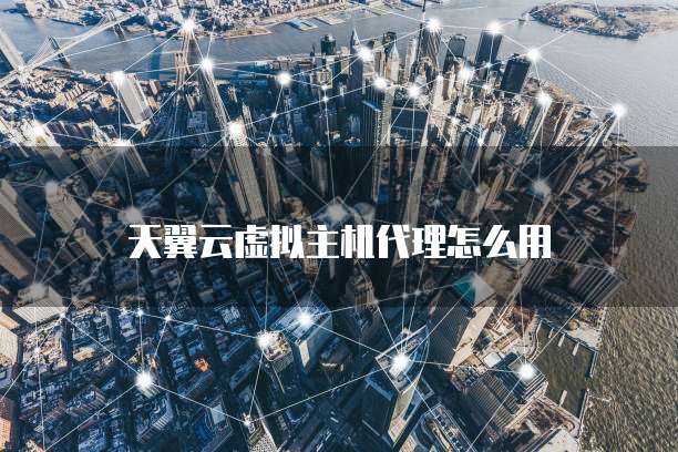 天翼云虚拟主机代理怎么用