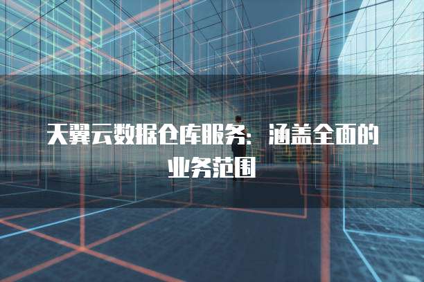 天翼云数据仓库服务:涵盖全面的业务范围