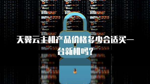 天翼云主机产品价格多少合适买一台新机吗?