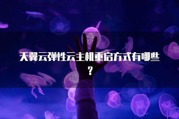 天翼云弹性云主机重启方式有哪些?