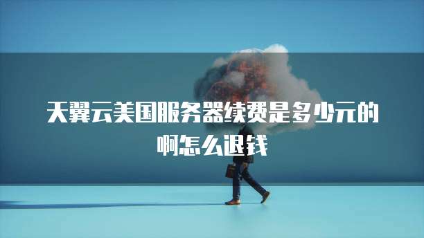 天翼云美国服务器续费是多少元的啊怎么退钱