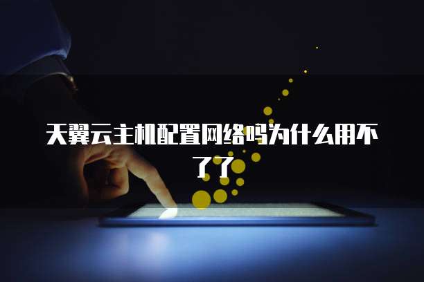 天翼云主机配置网络吗为什么用不了了