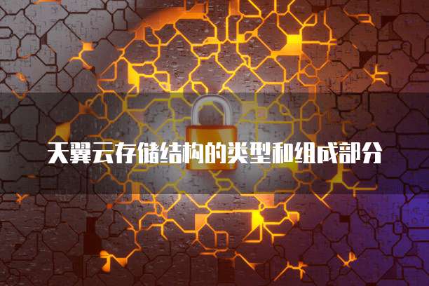 天翼云存储结构的类型和组成部分