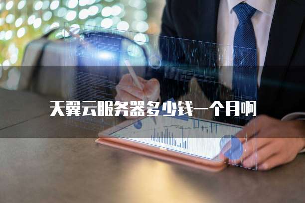 天翼云服务器多少钱一个月啊