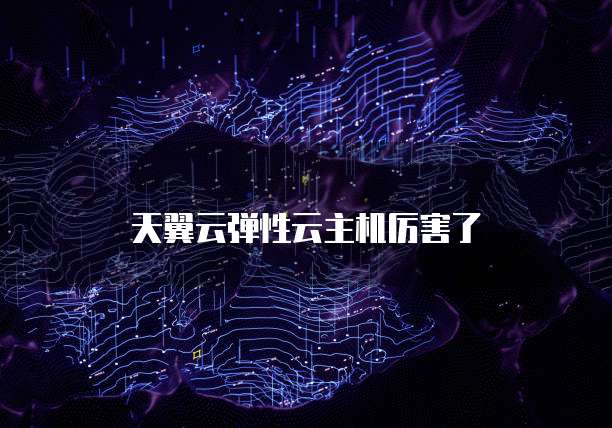 天翼云弹性云主机厉害了