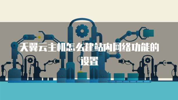 天翼云主机怎么建站内网络功能的设置