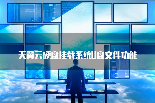 天翼云硬盘挂载系统U盘文件功能