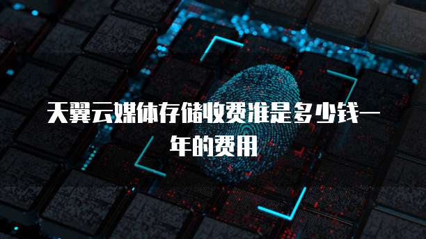 天翼云媒体存储收费准是多少钱一年的费用