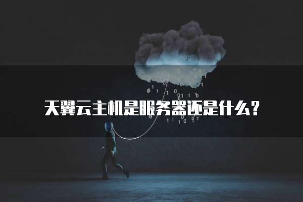 天翼云主机是服务器还是什么?