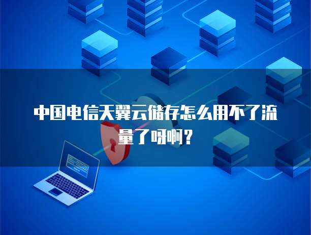 中国电信天翼云储存怎么用不了流量了呀啊?