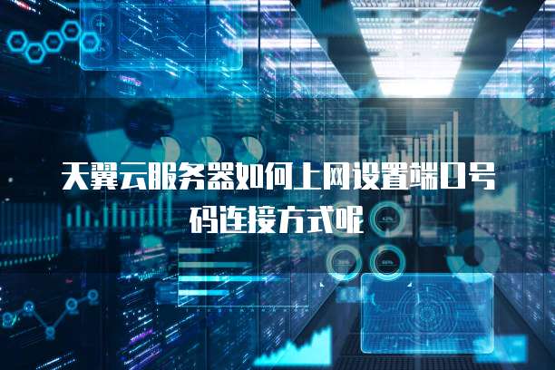 天翼云服务器如何上网设置端口号码连接方式呢