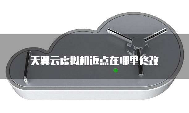 天翼云虚拟机返点在哪里修改