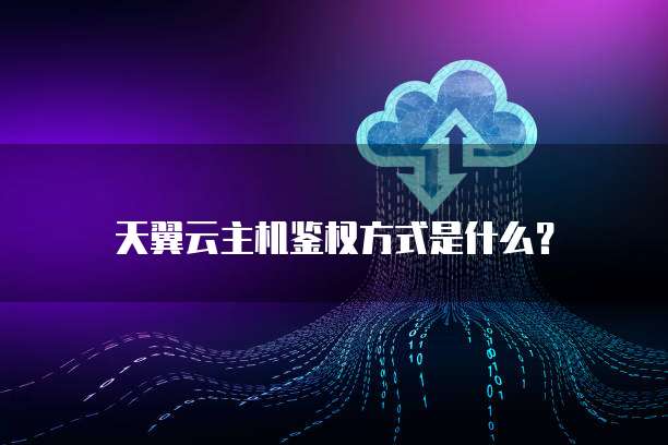 天翼云主机鉴权方式是什么？