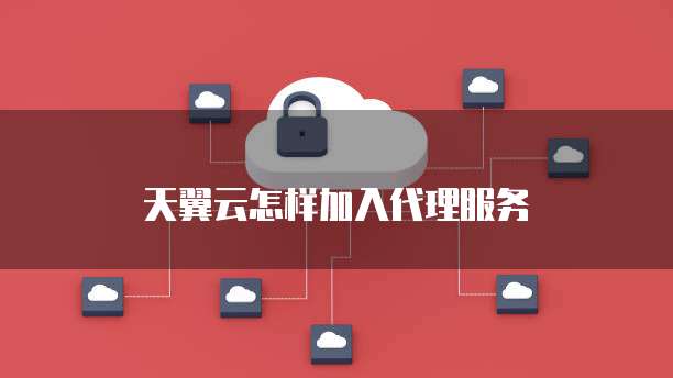 天翼云怎样加入代理服务