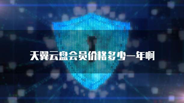 天翼云盘会员价格多少一年啊