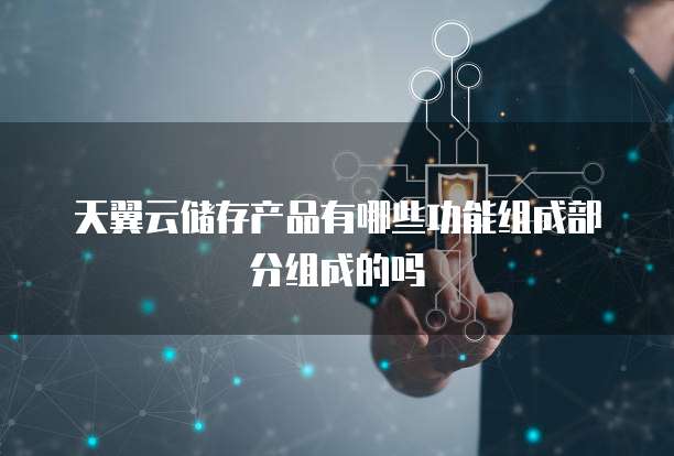 天翼云储存产品有哪些功能组成部分组成的吗