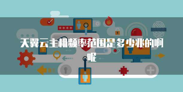 天翼云主机频率范围是多少兆的啊呢