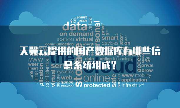 天翼云提供的国产数据库有哪些信息系统组成?