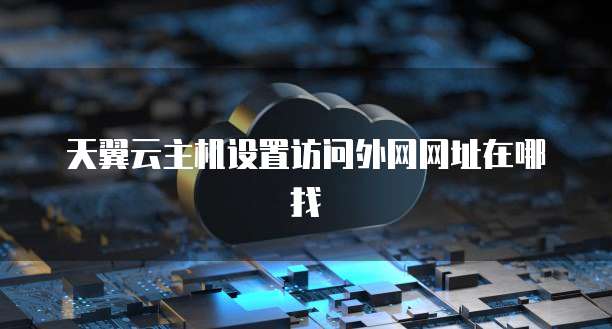 天翼云主机设置访问外网网址在哪找