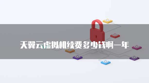 天翼云虚拟机续费多少钱啊一年