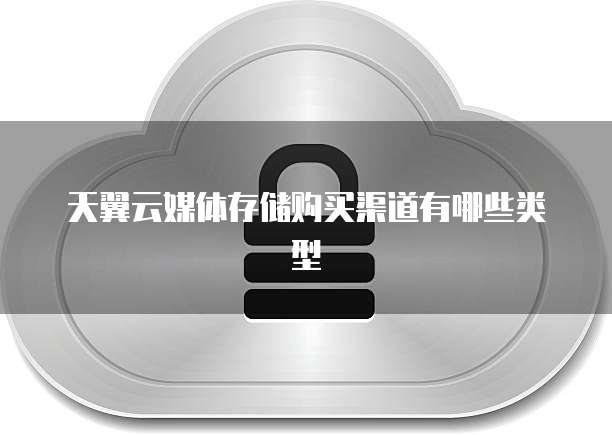 天翼云媒体存储购买渠道有哪些类型