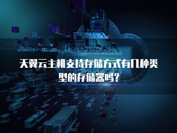 天翼云主机支持存储方式有几种类型的存储器吗?