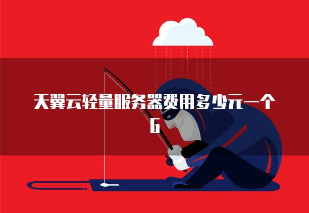 天翼云轻量服务器费用多少元一个G