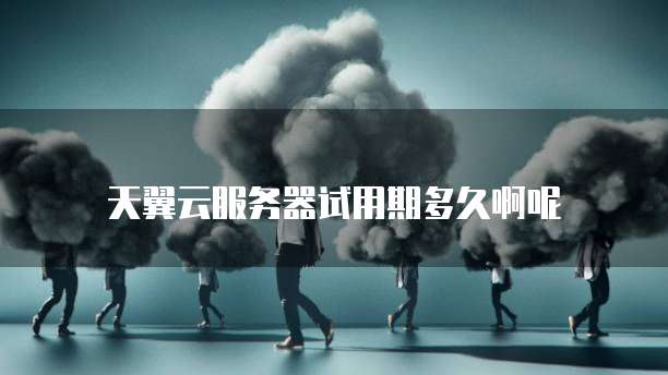 天翼云服务器试用期多久啊呢