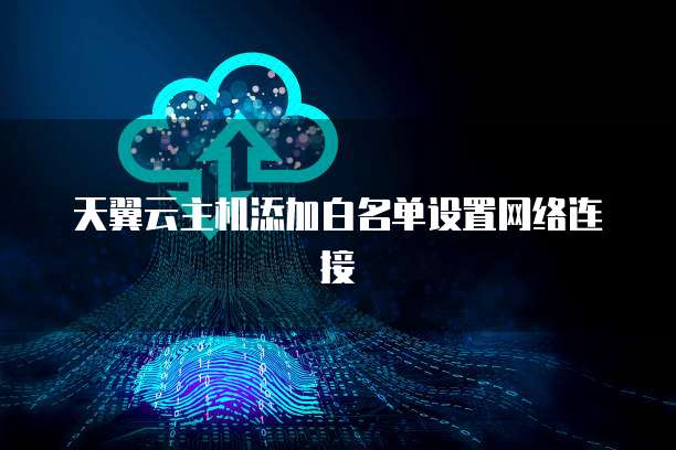 天翼云主机添加白名单设置网络连接