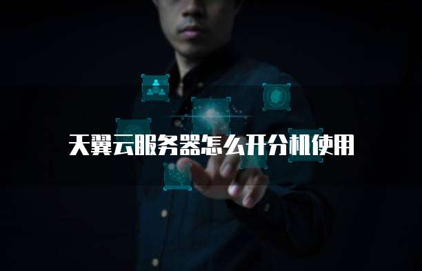 天翼云服务器怎么开分机使用
