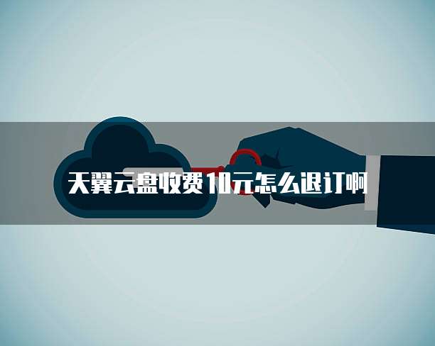天翼云盘收费10元怎么退订啊