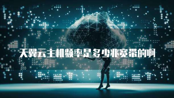 天翼云主机频率是多少兆宽带的啊