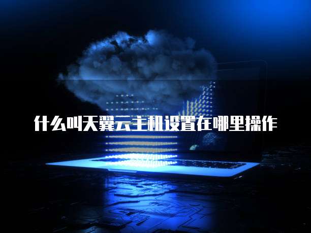 什么叫天翼云主机设置在哪里操作