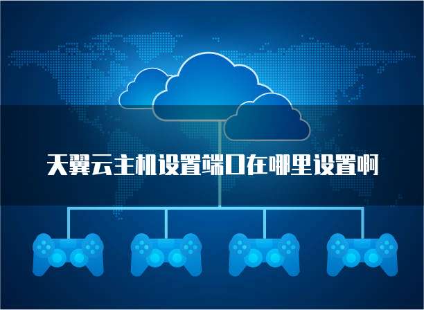 天翼云主机设置端口在哪里设置啊