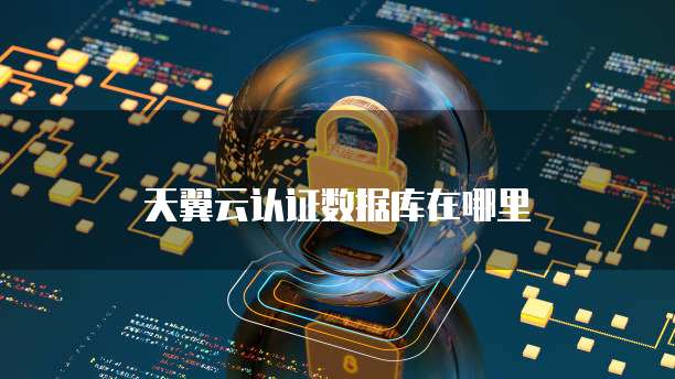天翼云认证数据库在哪里