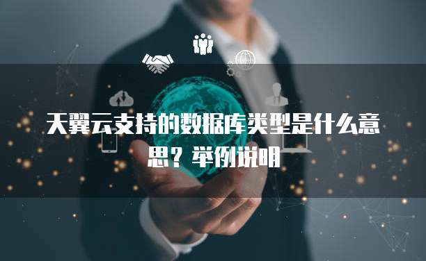 天翼云支持的数据库类型是什么意思?举例说明