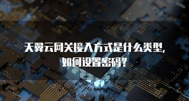 天翼云网关接入方式是什么类型,如何设置密码?