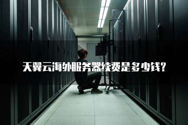 天翼云海外服务器续费是多少钱?