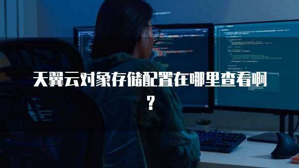 天翼云对象存储配置在哪里查看啊?