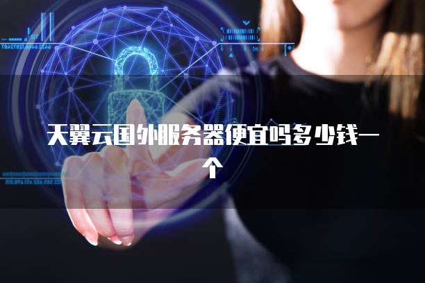 天翼云国外服务器便宜吗多少钱一个