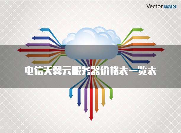 电信天翼云服务器价格表一览表