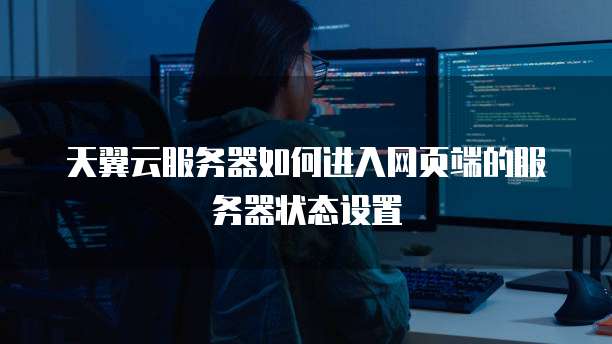 天翼云服务器如何进入网页端的服务器状态设置